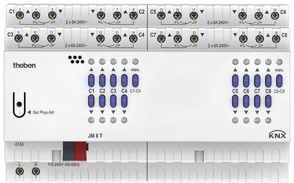 THEB KNX Jalousieaktor JM 8 T KNX 8-fach THEB KNX Jalousieaktor JM 8 T KNX 8-fach von Theben AG