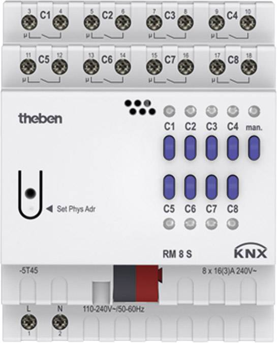 THEB KNX Schaltaktor RM 8 S KNX 8-fach von Theben AG