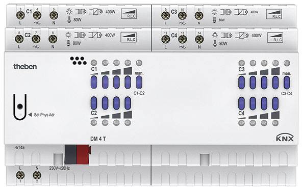 THEB KNX Universal-Dimmaktor DM 4 T KNX 4-fach THEB KNX Universal-Dimmaktor DM 4 T KNX 4-fach von Theben AG