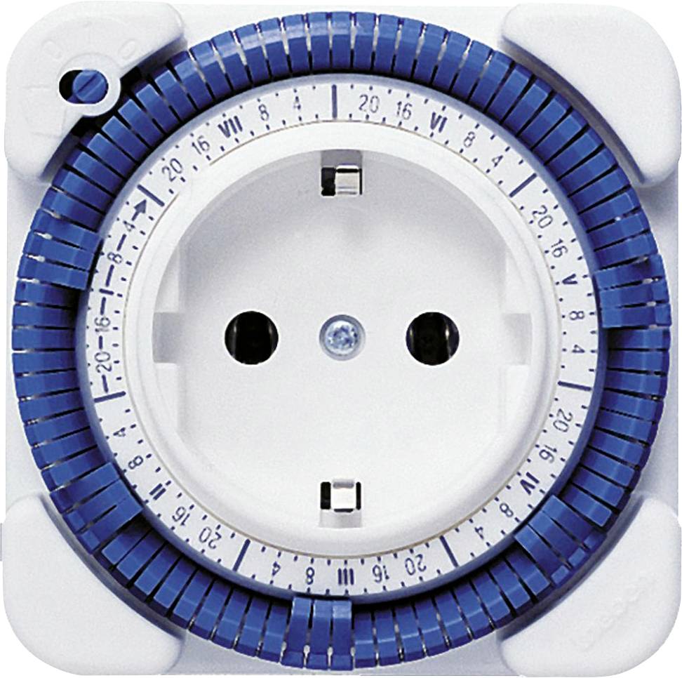 THEB Zeitschaltuhr analog Timer 27 7T ohne Gangreserve Steck-Uhr THEB Zeitschaltuhr analog Timer 27 7T ohne Gangreserve Steck-Uhr von Theben AG