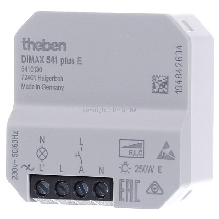 DIMAX 541 plus E - UP-Universaldimmer f. ESL+230V LED-Lp. DIMAX 541 plus E DIMAX 541 plus E - UP-Universaldimmer f. ESL+230V LED-Lp. DIMAX 541 plus E von Theben