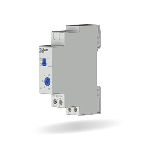 Theben 0070002 ELPA 7 - Treppenlicht-Zeitschalter elektronisch, TLZ, Ausschaltvorwarnung, automatische 3- oder 4-Leitererkennung, 600 W LED von Theben