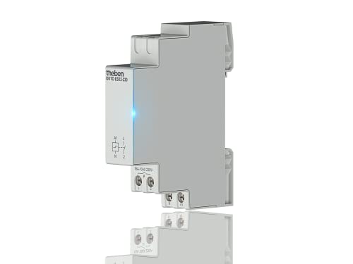 Theben 3120130 Okto ES12-230 Stromstoßschalter I Stromstoßrelais I 230V I Elektronisch I DIN-Schiene I Hutschiene I 1 Schließer I LED BIS 600W I Lichtsteuerung von Theben