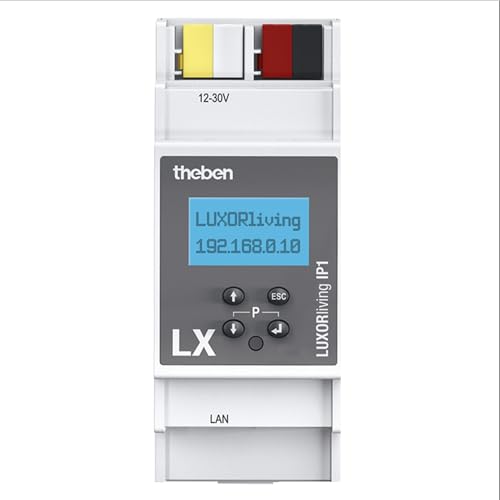 Theben 4800495 I LUXORliving IP1 I Systemzentrale für das KNX Smart-Home System LUXORliving I Ethernet- und Bus-Schnittstelle von Theben