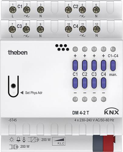 Theben 4940280 Dimmaktor DM 4-2 T KNX von Theben