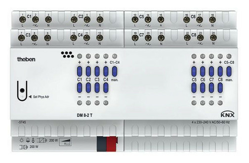 Theben DM 8-2 T KNX 8-f.Universaldimmaktor FIX2 von Theben
