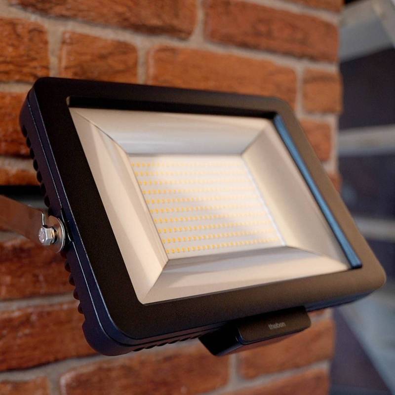 Theben LED-Außenstrahler theLeda B100L W, schwarz, 3000K von Theben