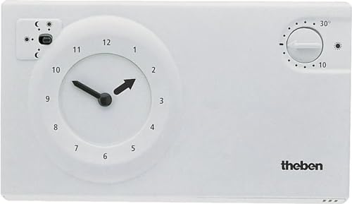 Theben Ramses 784 analoges Uhrenthermostat mit Tages- oder Wochenprogramm, Batterieversion (7840030) von Theben