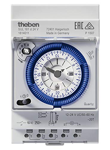 Theben SUL 181 d 24V Hutschienen-Zeitschaltuhr 12V Theben SUL 181 d 24V Hutschienen-Zeitschaltuhr 12V von Theben