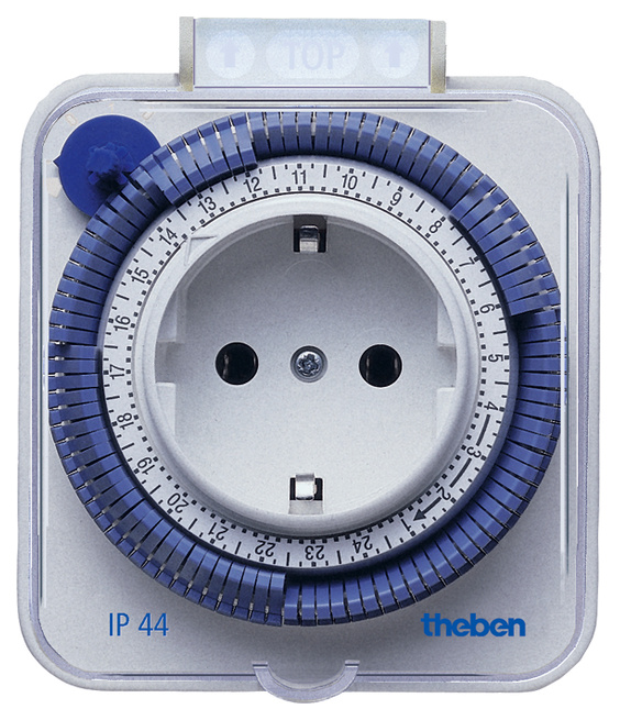 Theben TIMER 26 IP44 Analog Steckdosenschaltuhr von Theben