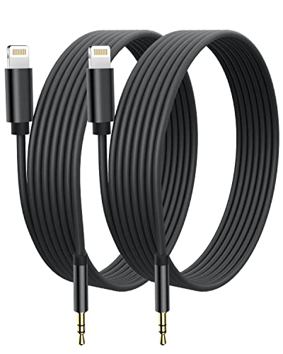 [Apple MFi Zertifiziert] Auto Aux-Kabel für iPhone, 2Pack Lightning auf 3.5mm Klinke Premium Audiokabel für Auto/Kopfhörer/Lautsprecher Kompatibel mit iPhone 14/14 Pro/13/12/11 Pro/8/plus/X/XS/XR-1M von Thecoopidea