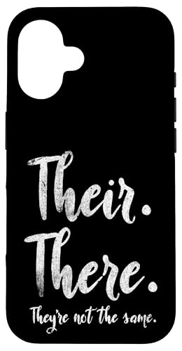 Dort sind sie nicht derselbe Grammatiklehrer Hülle für iPhone 16 von Their There They're Not The Same Teacher Gifts
