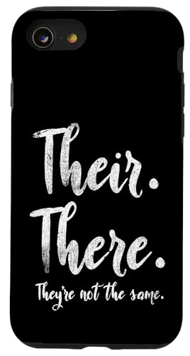 Dort sind sie nicht derselbe Grammatiklehrer Hülle für iPhone SE (2020) / 7 / 8 von Their There They're Not The Same Teacher Gifts