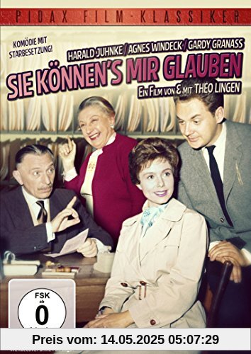 Sie können's mir glauben / Komödienrarität mit Theo Lingen und Harald Juhnke (Pidax Film-Klassiker) von Theo Lingen