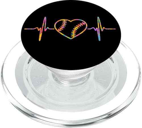 Baseball-Herzschlag PopSockets PopGrip für MagSafe von Therapy Designs