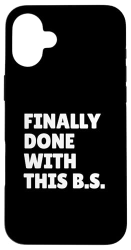 Endlich fertig mit diesem BS Funny Bachelor's Degree Graduate Hülle für iPhone 16 Plus von Therapy Designs