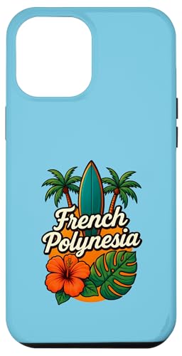 Französisch-Polynesien Moorea Bora Bora Tahiti Hibiscus Surf Tee Hülle für iPhone 12 Pro Max von Therapy Designs