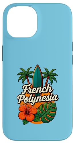 Französisch-Polynesien Moorea Bora Bora Tahiti Hibiscus Surf Tee Hülle für iPhone 14 von Therapy Designs