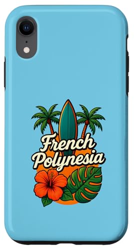 Französisch-Polynesien Moorea Bora Bora Tahiti Hibiscus Surf Tee Hülle für iPhone XR von Therapy Designs