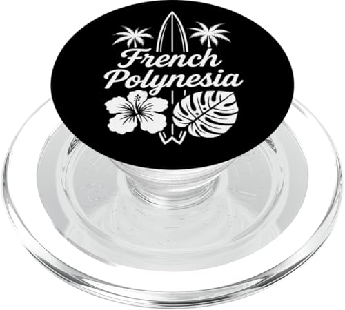 Französisch-Polynesien Moorea Bora Bora Tahiti Hibiscus Surf Tee PopSockets PopGrip für MagSafe Französisch-Polynesien Moorea Bora Bora Tahiti Hibiscus Surf Tee PopSockets PopGrip für MagSafe von Therapy Designs