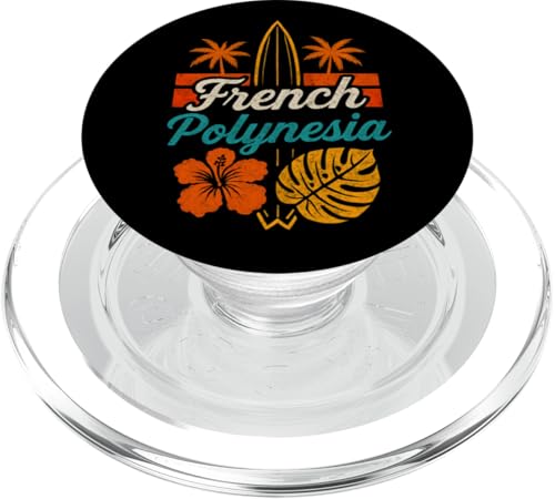 Französisch-Polynesien Moorea Bora Bora Tahiti Hibiscus Surf Tee PopSockets PopGrip für MagSafe Französisch-Polynesien Moorea Bora Bora Tahiti Hibiscus Surf Tee PopSockets PopGrip für MagSafe von Therapy Designs