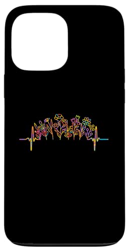 Gartendesign mit Herzschlag und Regenbogenmotiv Hülle für iPhone 13 Pro Max von Therapy Designs