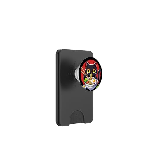 Katze frisst Ramen Nudeln Vintage Stil Japanisches Kunstdesign PopSockets PopWallet für MagSafe Katze frisst Ramen Nudeln Vintage Stil Japanisches Kunstdesign PopSockets PopWallet für MagSafe von Therapy Designs
