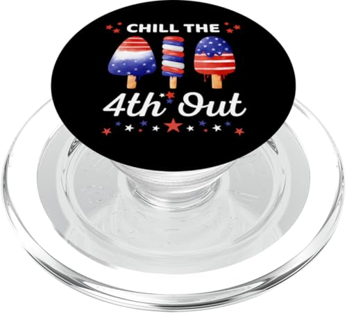 Lustiges Eiscreme-Design zum 4. Juli "Chill The 4th Out" PopSockets PopGrip für MagSafe Lustiges Eiscreme-Design zum 4. Juli "Chill The 4th Out" PopSockets PopGrip für MagSafe von Therapy Designs