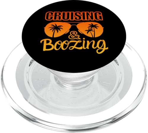 Lustiges Sommerkreuzfahrt-Urlaubs-T-Shirt PopSockets PopGrip für MagSafe von Therapy Designs