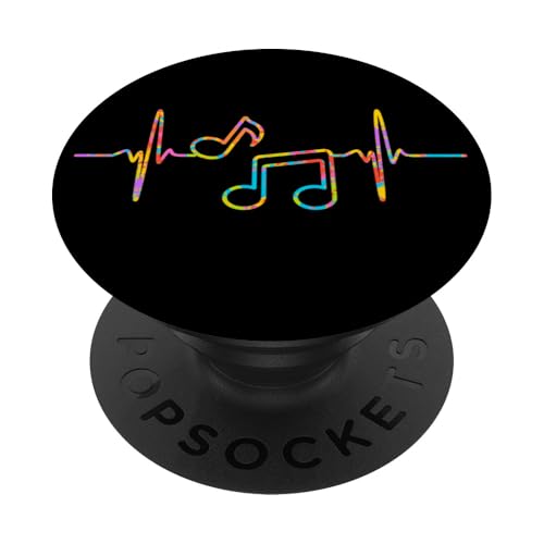 Musiknoten Herzschlag PopSockets Klebender PopGrip Musiknoten Herzschlag PopSockets Klebender PopGrip von Therapy Designs