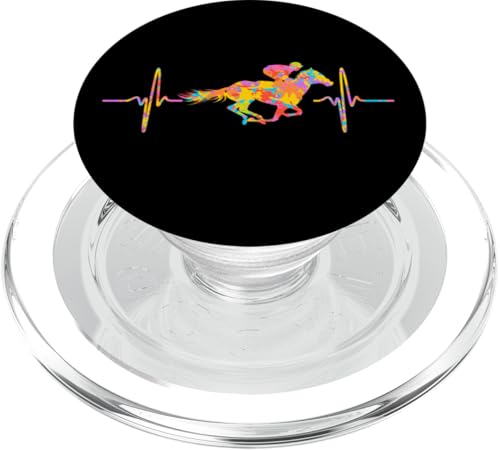 Pferderennen Herzschlag PopSockets PopGrip für MagSafe Pferderennen Herzschlag PopSockets PopGrip für MagSafe von Therapy Designs