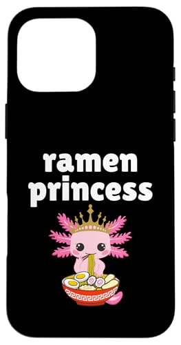 Ramen Princess Funny Ramen Nudel und Axolotl Design Hülle für iPhone 16 Pro Max Ramen Princess Funny Ramen Nudel und Axolotl Design Hülle für iPhone 16 Pro Max von Therapy Designs