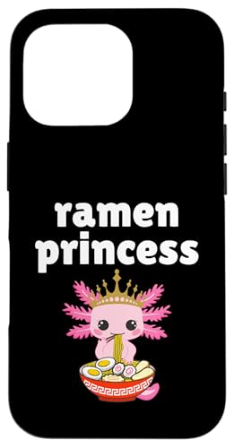Ramen Princess Funny Ramen Nudel und Axolotl Design Hülle für iPhone 16 Pro von Therapy Designs