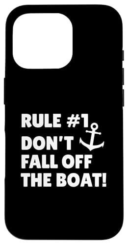 Regel 1 Fallen Sie nicht vom Boot Lustiges Kreuzfahrt-Urlaubsdesign Hülle für iPhone 16 Pro von Therapy Designs