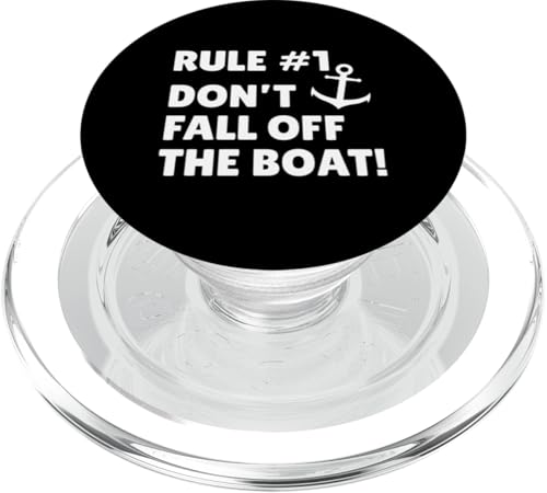 Regel 1 Fallen Sie nicht vom Boot Lustiges Kreuzfahrt-Urlaubsdesign PopSockets PopGrip für MagSafe Regel 1 Fallen Sie nicht vom Boot Lustiges Kreuzfahrt-Urlaubsdesign PopSockets PopGrip für MagSafe von Therapy Designs