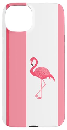 Rosa und Weiß Flamingo Tropisches Strandhaus Home Decor Hülle für iPhone 15 Plus von Therapy Designs