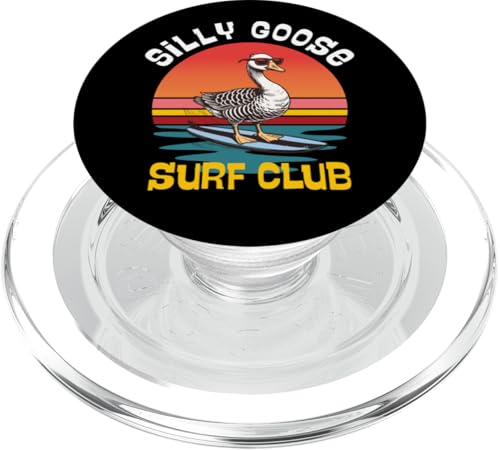 Silly Goose Surf Club Lustiges Retro-Surf-Design PopSockets PopGrip für MagSafe Silly Goose Surf Club Lustiges Retro-Surf-Design PopSockets PopGrip für MagSafe von Therapy Designs