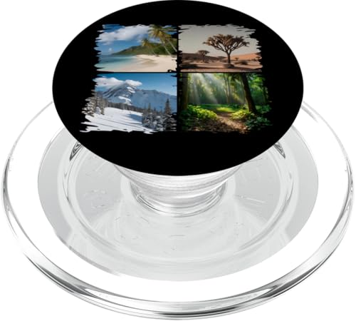 Strand, Berge, Wüsten- und Waldlandschaften, Design PopSockets PopGrip für MagSafe von Therapy Designs