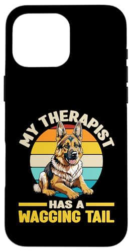 Deutscher Schäferhund Therapie Diensthund Hülle für iPhone 16 Pro Max Deutscher Schäferhund Therapie Diensthund Hülle für iPhone 16 Pro Max von Therapy Service Dog Owner