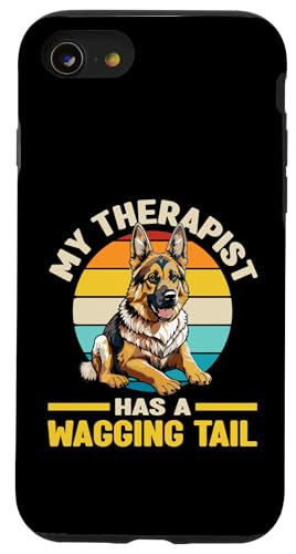 Deutscher Schäferhund Therapie Diensthund Hülle für iPhone SE (2020) / 7 / 8 von Therapy Service Dog Owner