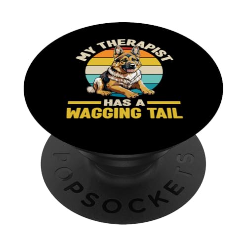 Deutscher Schäferhund Therapie Diensthund PopSockets Klebender PopGrip Deutscher Schäferhund Therapie Diensthund PopSockets Klebender PopGrip von Therapy Service Dog Owner