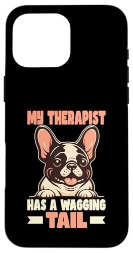 Französische Bulldogge Therapiediensthund Hülle für iPhone 16 Pro Max Französische Bulldogge Therapiediensthund Hülle für iPhone 16 Pro Max von Therapy Service Dog Owner