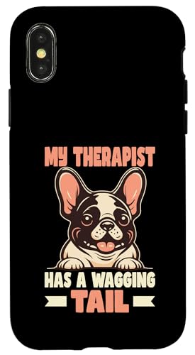 Französische Bulldogge Therapiediensthund Hülle für iPhone X/XS Französische Bulldogge Therapiediensthund Hülle für iPhone X/XS von Therapy Service Dog Owner