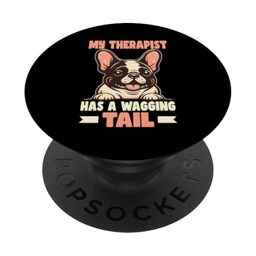 Französische Bulldogge Therapiediensthund PopSockets Klebender PopGrip Französische Bulldogge Therapiediensthund PopSockets Klebender PopGrip von Therapy Service Dog Owner