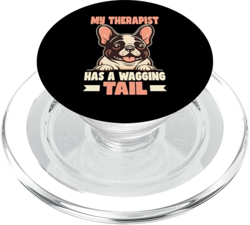 Französische Bulldogge Therapiediensthund PopSockets PopGrip für MagSafe Französische Bulldogge Therapiediensthund PopSockets PopGrip für MagSafe von Therapy Service Dog Owner