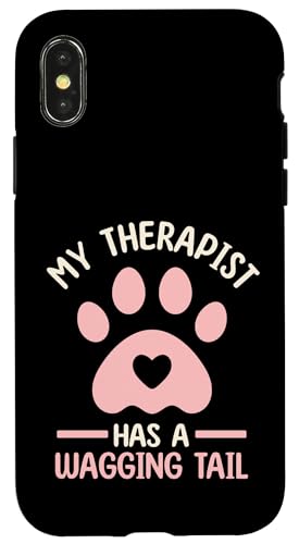 Lustiger Therapiedienst Hund Hülle für iPhone X/XS Lustiger Therapiedienst Hund Hülle für iPhone X/XS von Therapy Service Dog Owner