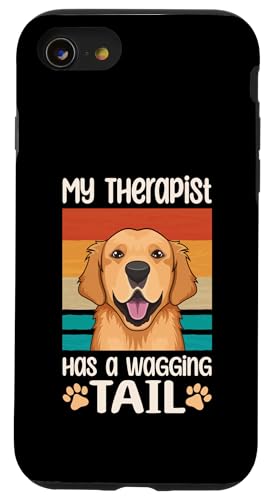 Niedlicher Retriever Therapiedienst Hund Hülle für iPhone SE (2020) / 7 / 8 von Therapy Service Dog Owner
