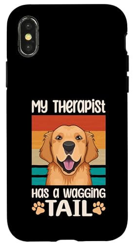 Niedlicher Retriever Therapiedienst Hund Hülle für iPhone X/XS Niedlicher Retriever Therapiedienst Hund Hülle für iPhone X/XS von Therapy Service Dog Owner