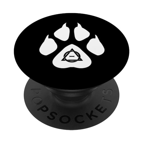 Therian-Fuchspfoten-Symbol, Zeichen, Quadrobik, Otherkin PopSockets Klebender PopGrip von Therian paws quadrobics