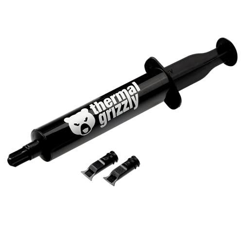 Thermal Grizzly Hydronaut - 26 Gramm/10 ml - inkl. Applikator - Wärmeleitfähigkeit: 11,8 W/mK - Wärmeleitpaste Hochleistungsfett Umfangreiche Kühlsysteme und von Wasser Kühle für alle Kühlkörper CPU und GPU von Thermal Grizzly